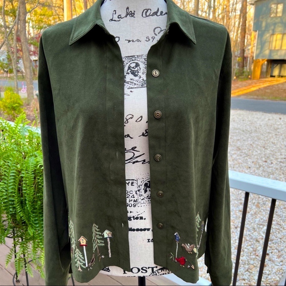 Unique Christopher & Banks Embroidered Jacket